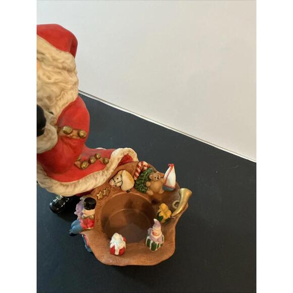 Partylite Santa Checking His List Tealight Candle Votive Holder Retired P9841 - Picture 3 of 7